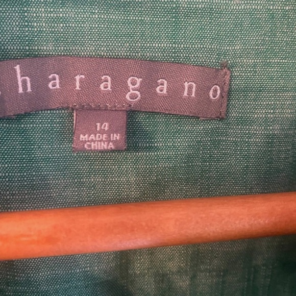 Button Front Tie Waist Shirtdress Sleeveless Green 14 Classic Office Minimalist - Picture 6 of 6